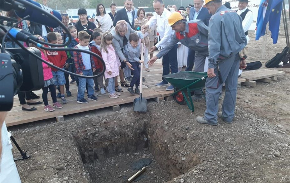 POLAGANJE KAMENA TEMELJCA ZA IZGRADNJU DJEČJEG VRTIĆA SREDIŠĆE